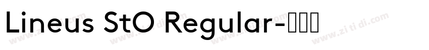 Lineus StO Regular字体转换